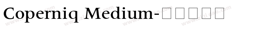 Coperniq Medium字体转换